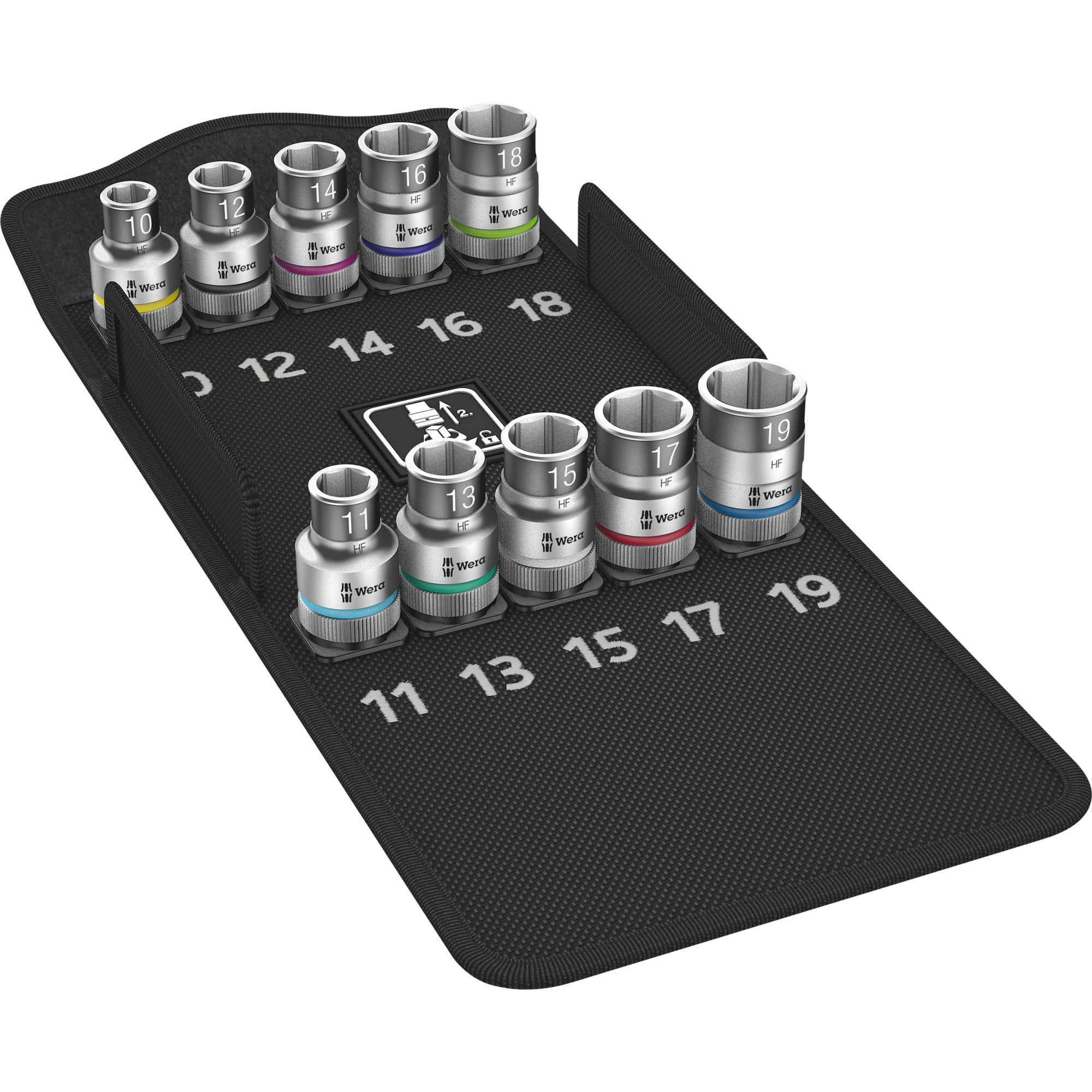 Wera 8790 hmc hf 1 zyklop steeksleutelinzet-set dopsleutel (10-delig)