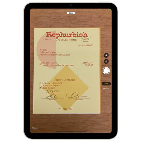 Apple ipad air (mm9p3nf a) refurbished 10.9 tablet (wit | 256 gb | apple m1 | ipados 15 | wi-fi 6)