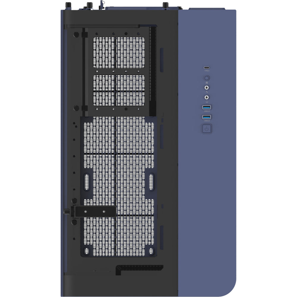 Thermaltake view 390 air future dusk midi tower behuizing (paars | 2x usb-a | 1x usb-c | tempered glass)