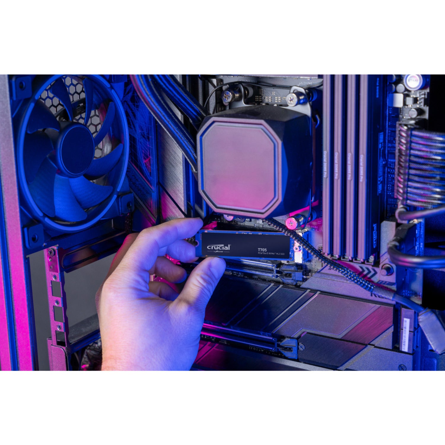 Crucial t705 1 tb ssd (zwart, pcie 5.0 x4, nvme 2.0, m.2 2280)