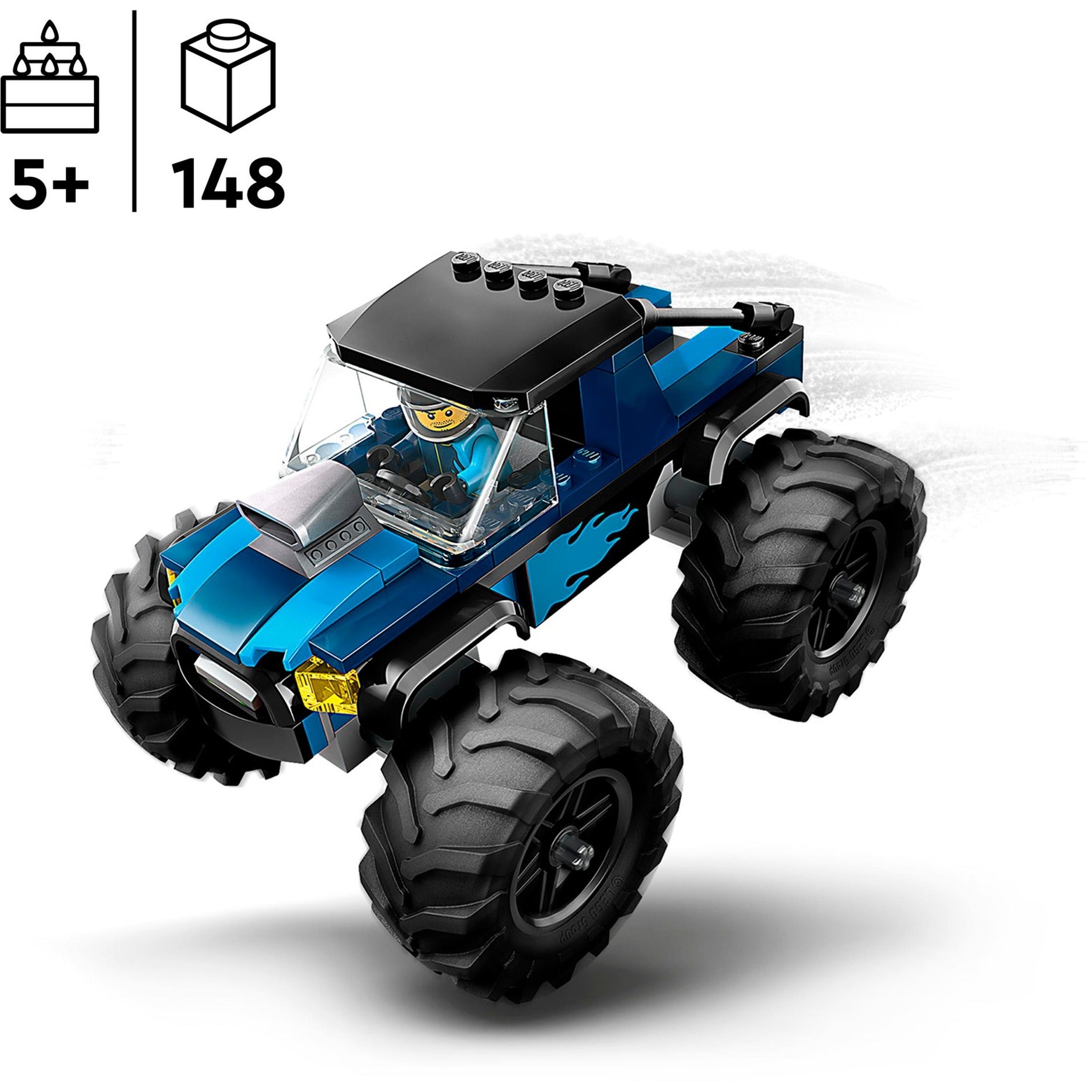 Lego city - blauwe monstertruck constructiespeelgoed (60402)