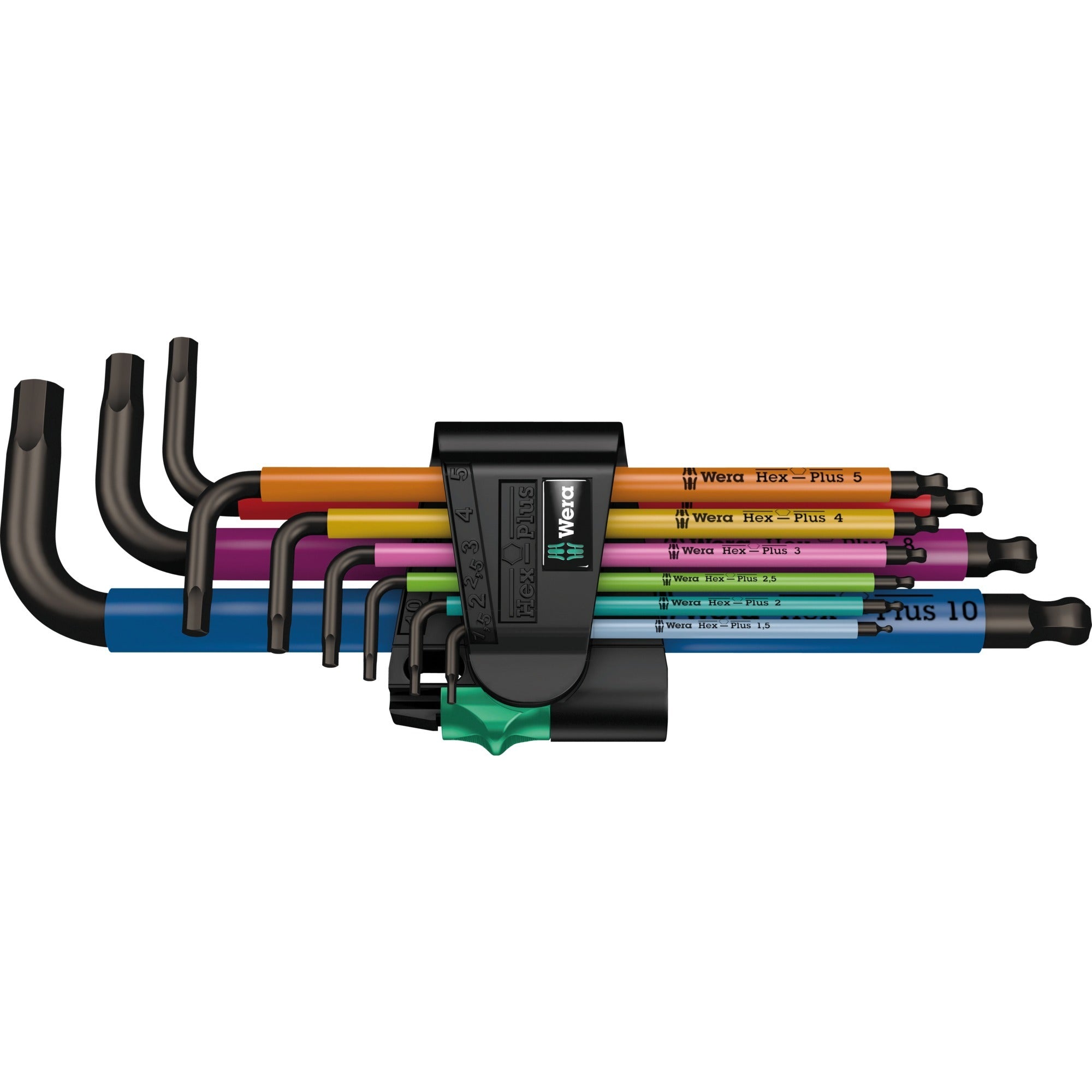 Wera 950 spkl 9 sm n multicolour stiftsleutelset, metrisch, blacklaser, 9 -delig - 1 stuk(s) - 05073593001