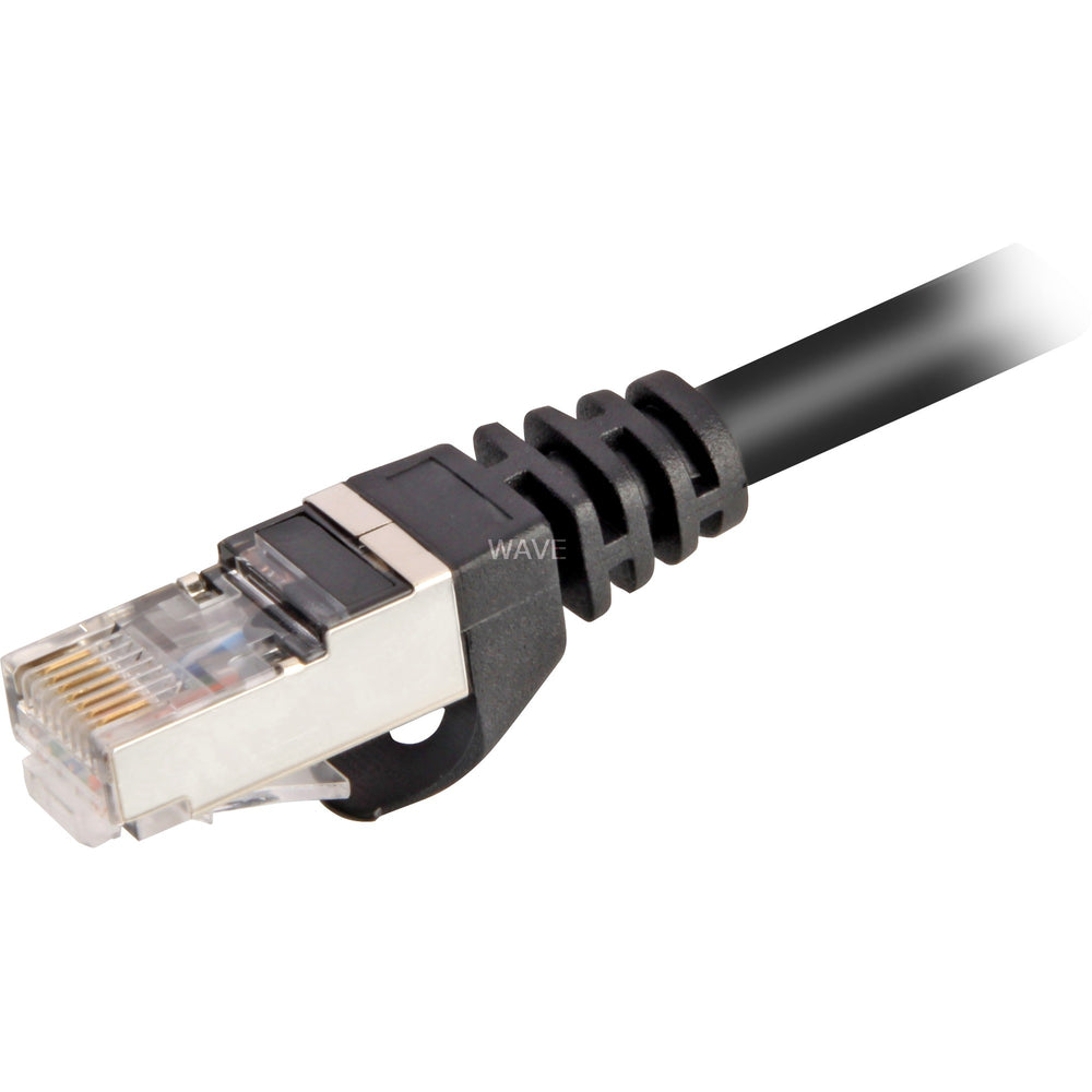 Sharkoon cat.6 netwerkkabel (zwart, 1 meter, sftp, rj-45)