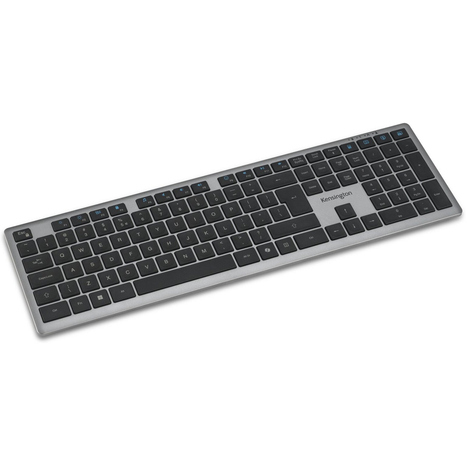 Kensington kb535 eq rechargeable multi-device keyboard (us-international lay-out (qwerty), scissor switches, 100%, usb, 2,4 ghz, bluetooth 5.4)