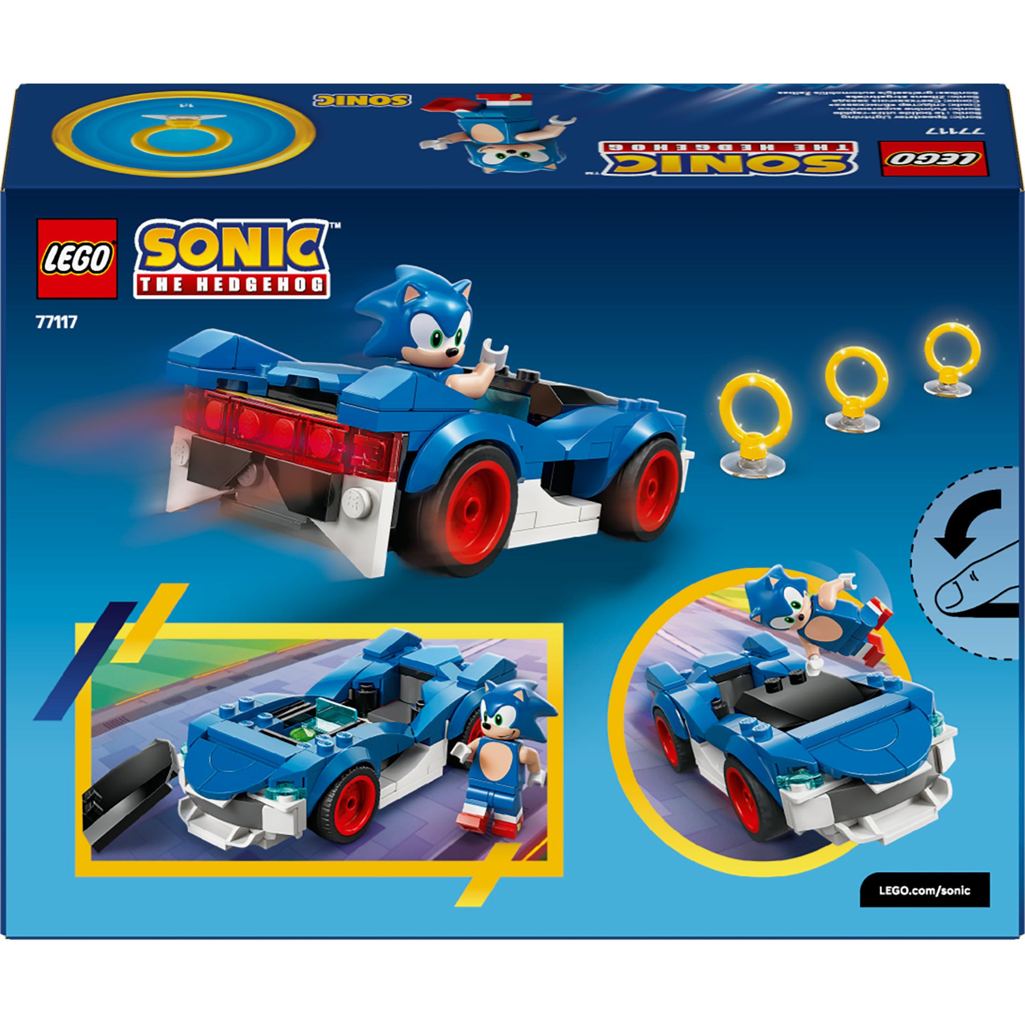 Lego sonic sonic's car: speed star light constructiespeelgoed