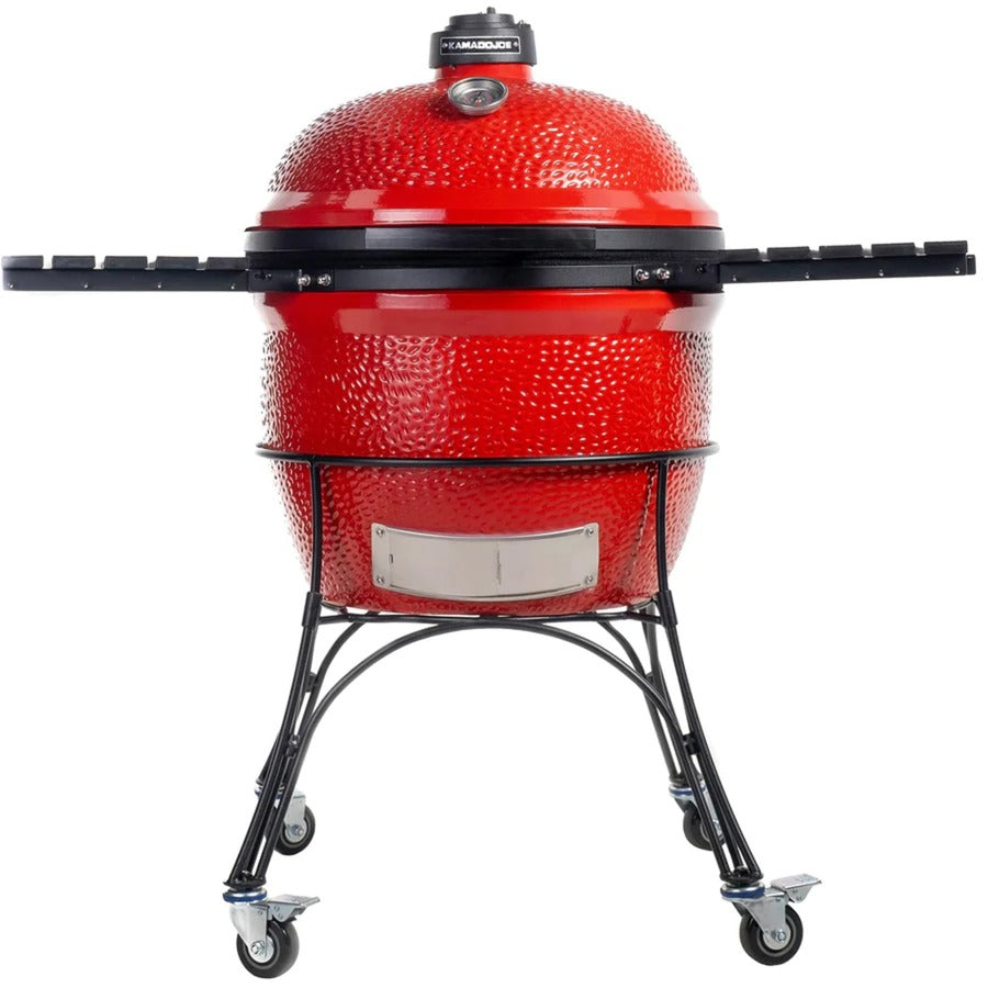 Kamado joe big joe i houtskoolbarbecue (rood zwart, ø 61cm)
