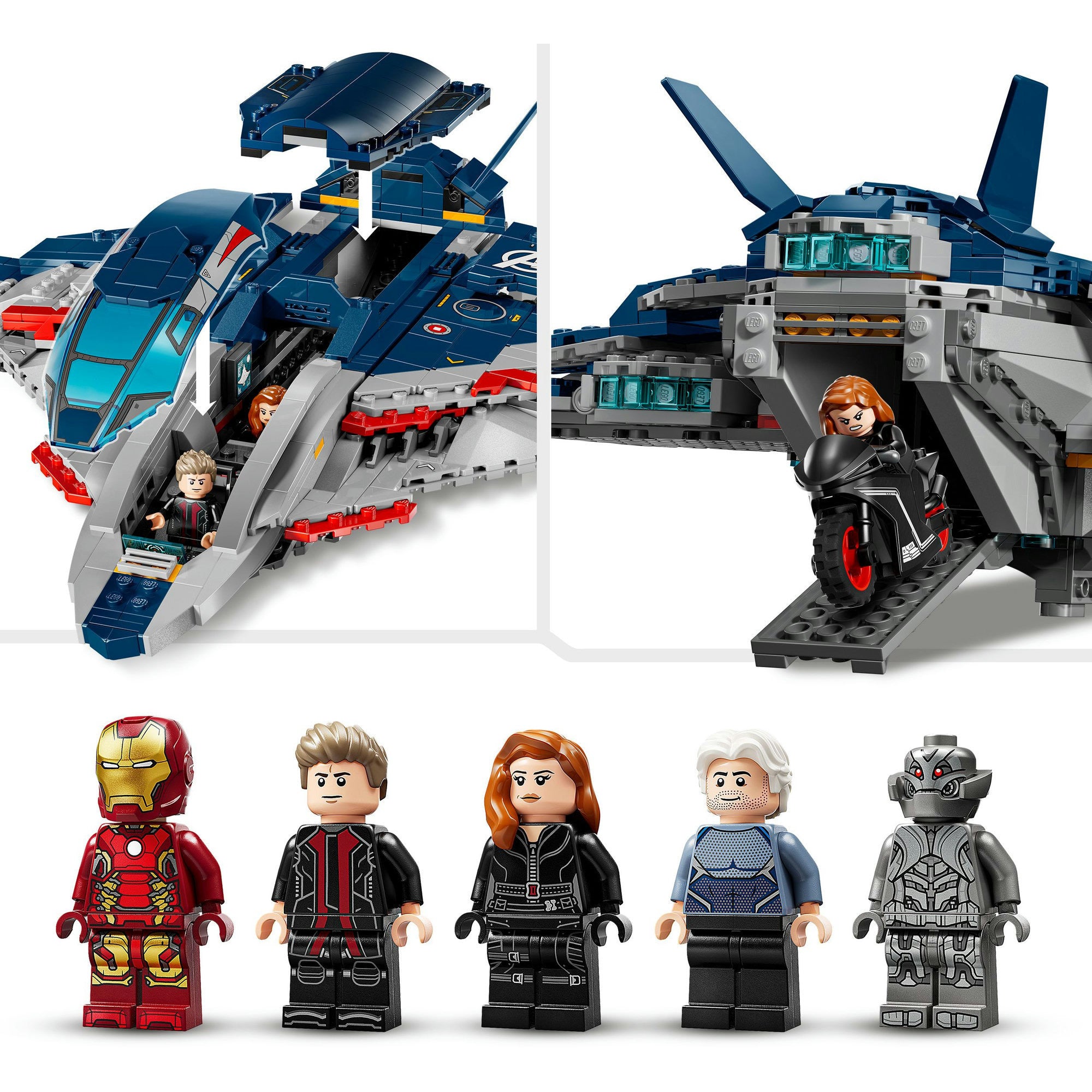 Lego marvel - avengers: age of ultron quinjet constructiespeelgoed (76325)