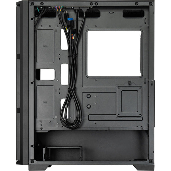Chieftec pro midi q midi tower behuizing (zwart | 3x usb-a | 1x usb-c)