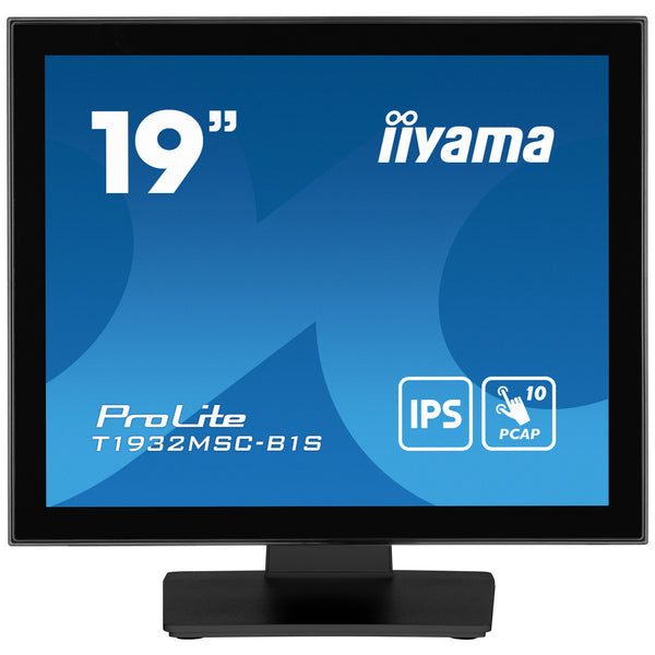 Iiyama prolite t1932msc-b2s 19 touchscreen monitor (zwart, 1x displayport, 1x hdmi)