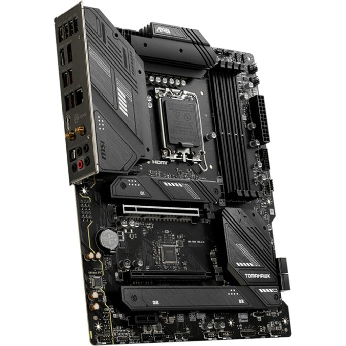 Msi mag b760 tomahawk wifi socket 1700 moederbord (zwart, raid, 2.5 gb-lan, wi-fi 6e, bt, sound, atx)