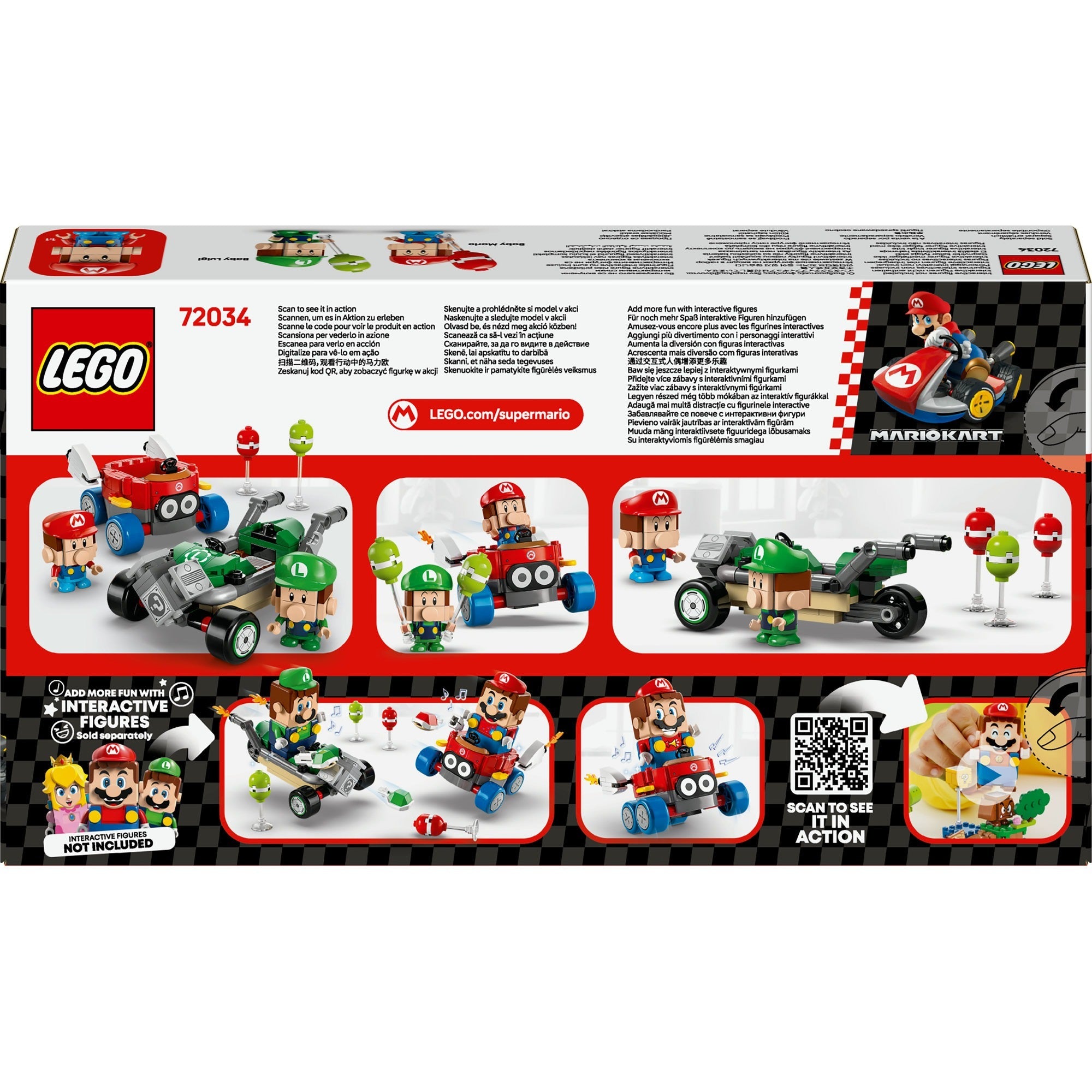 Lego super mario 72034 mario kart baby mario versus baby luigi