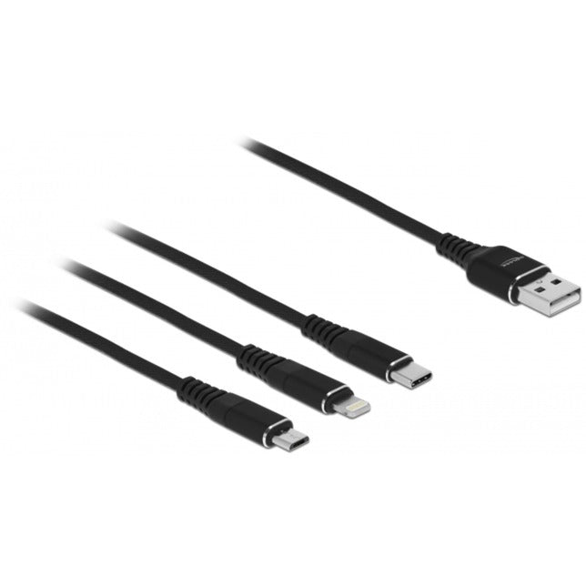 DeLOCK DeLOCK USB-oplaadkabel 3 in 1 voor Lightning, micro-USB