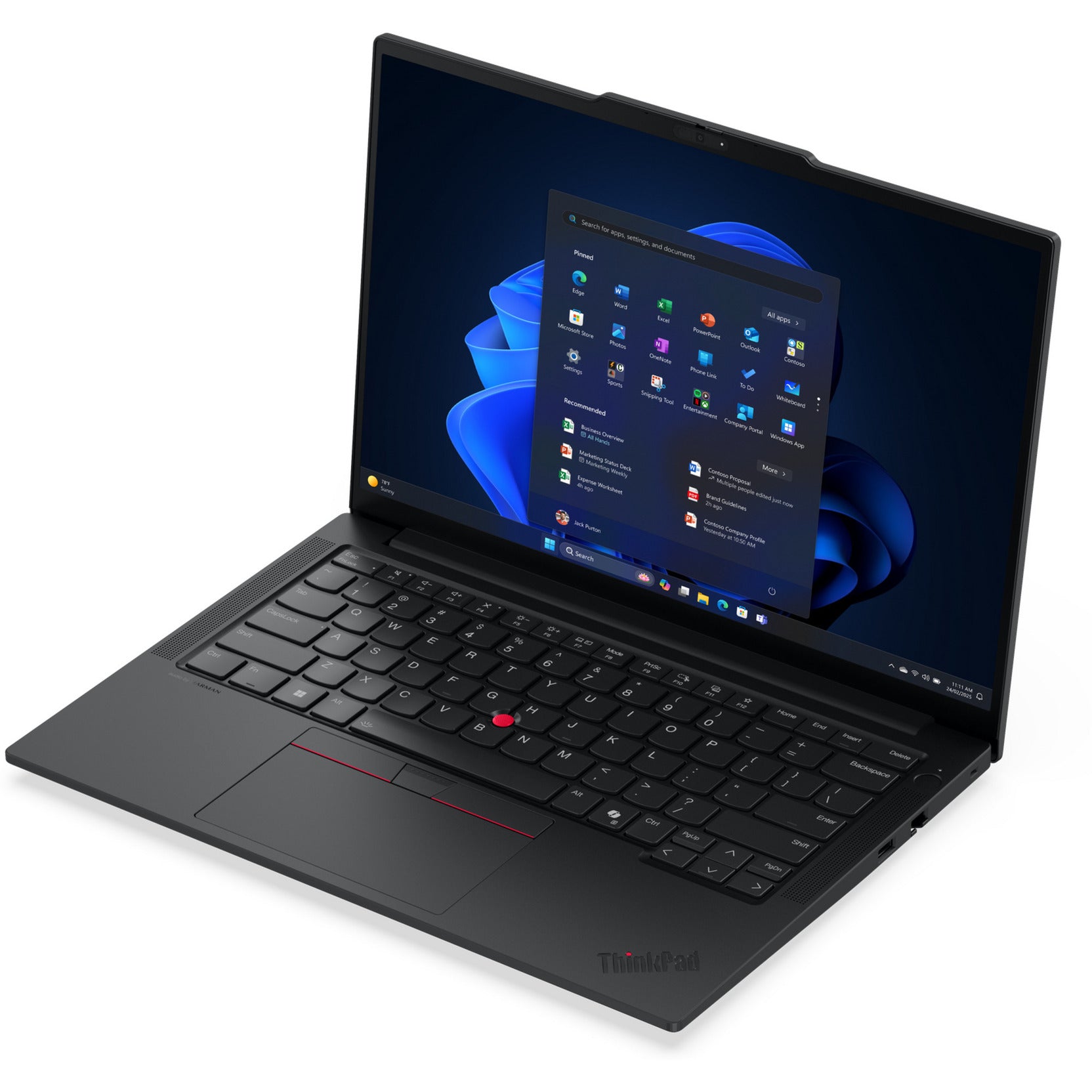 Lenovo thinkpad e14 gen 7 (21sx002hmh) 14 laptop (zwart | ultra 5 225u | intel graphics | 16 gb | 512 gb ssd)