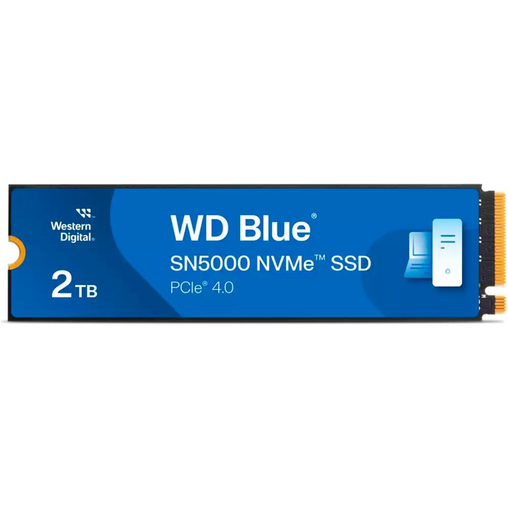 Wd blue sn5000 nvme 2 tb ssd (blauw, s200t4b0e, m.2 2280, pcie gen4 x4)