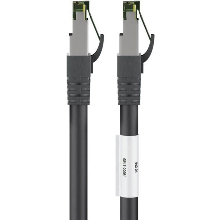 Goobay cat.8.1 netwerkkabel (zwart, 0,5 meter, s ftp (pimf), rj-45)