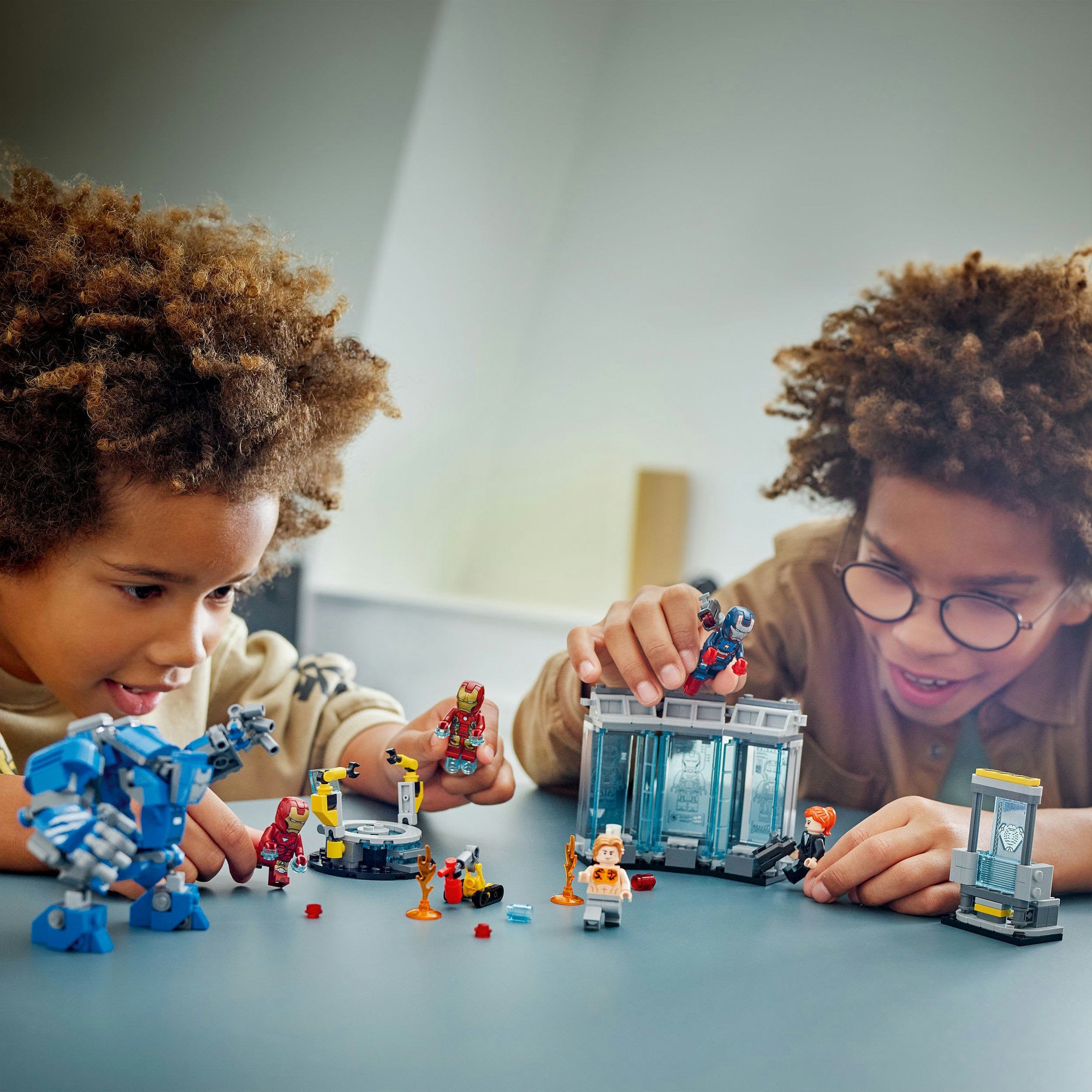 Lego 76315 superhelden wonder iron mans laboratorium: harnasruimte