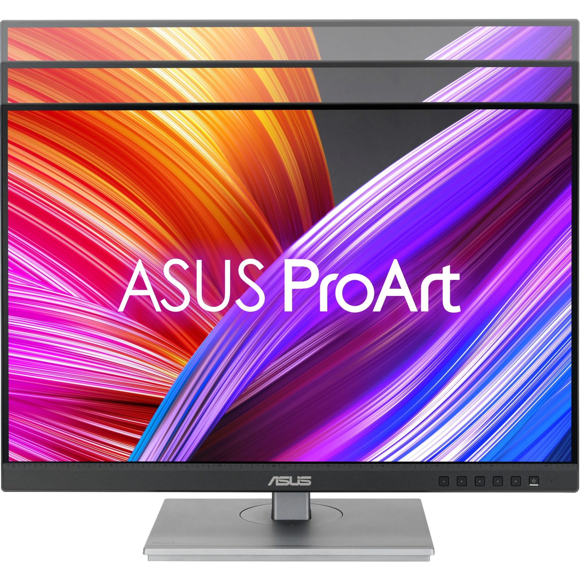 Asus proart display pa248cnv 24 monitor (zwart zilver, 75 hz, hdmi, displayport, usb, lan, audio)