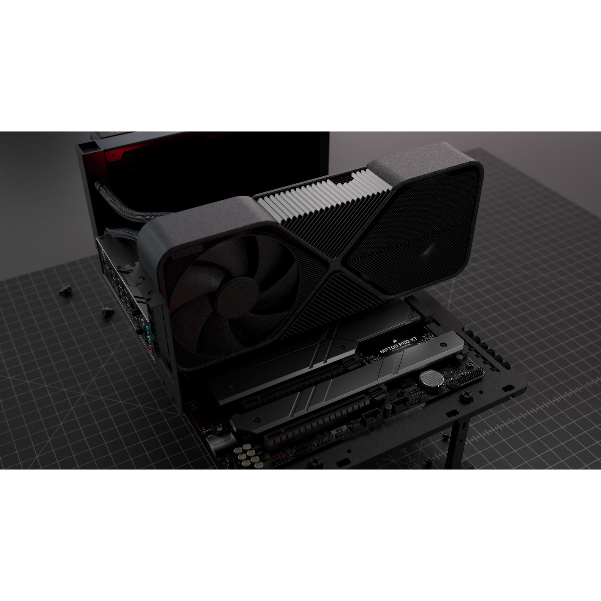 Corsair mp700 pro xt 2 tb ssd (zwart, pcie gen5 x4 nvme 2.0, m.2 2280, 3d tlc nand)