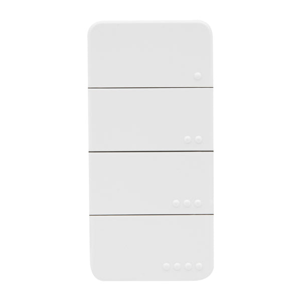 Shelly blu rc button 4 zb afstandsbediening (wit, bluetooth 5 (le), zigbee)