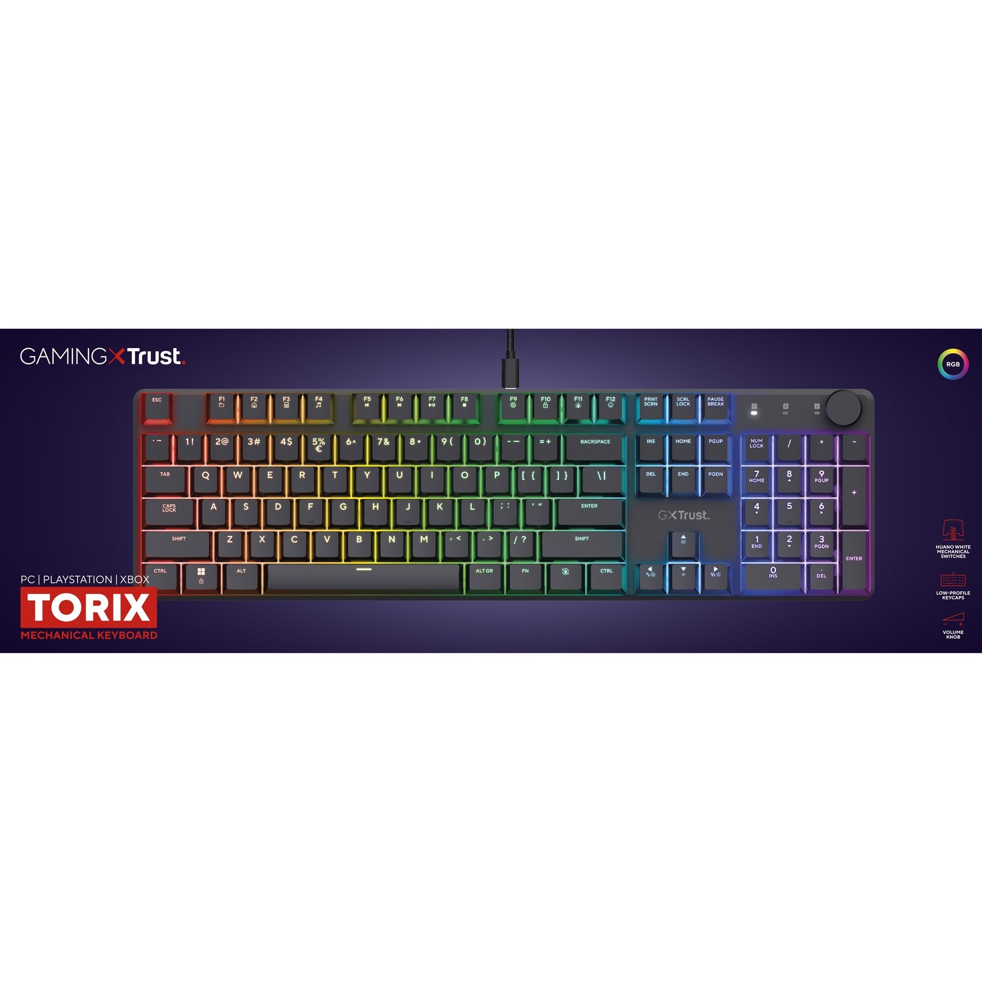 Trust Trust GXT 866 Torix Hoogwaardig mechanische gaming-toetse