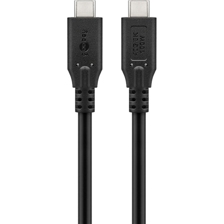 Goobay usb-c 4.0 > usb-c kabel (zwart, 1,5 meter)