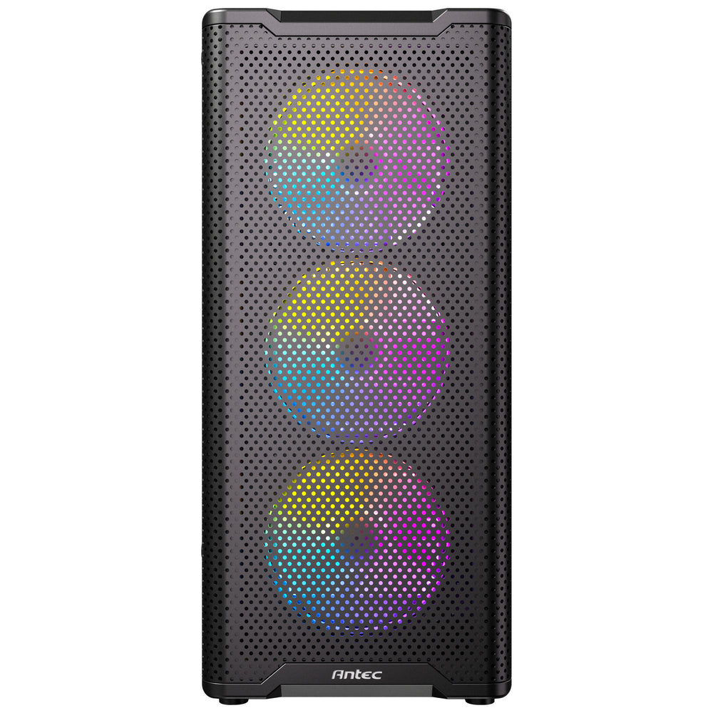 Antec vx310 argb midi tower behuizing (zwart | 3x usb-a | tempered glass)