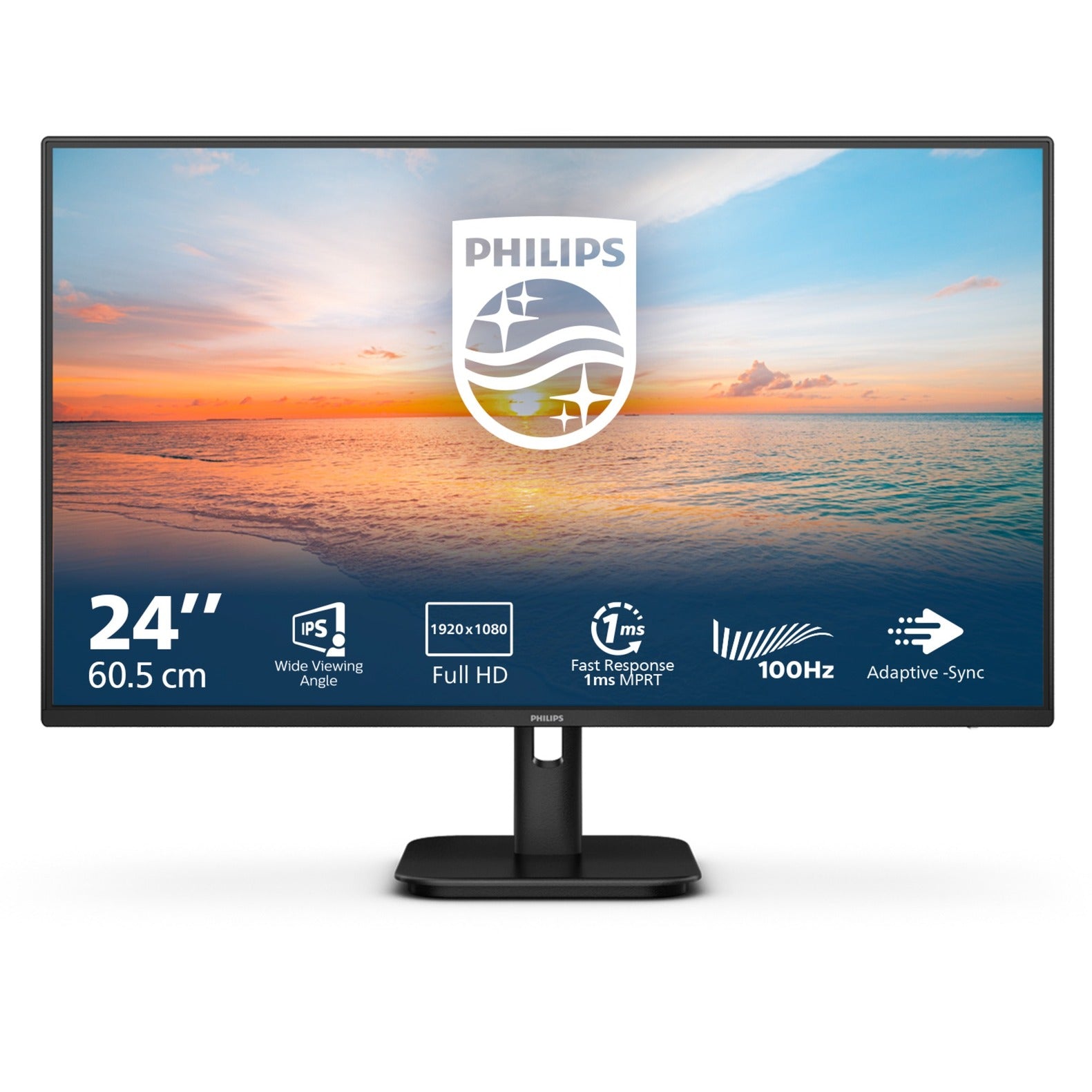 Philips 24e1n1100a 00 23.8 monitor (zwart, hdmi, vga)