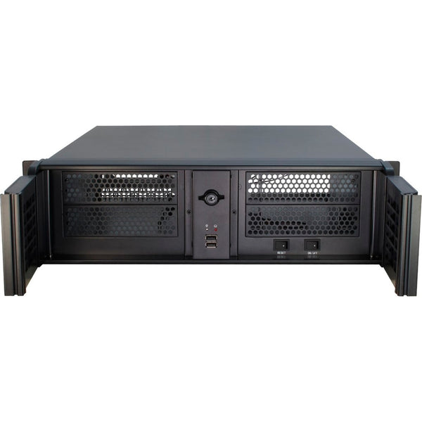 Inter-tech 3u-3098-s rackmount chassis (black | 2x usb-a)