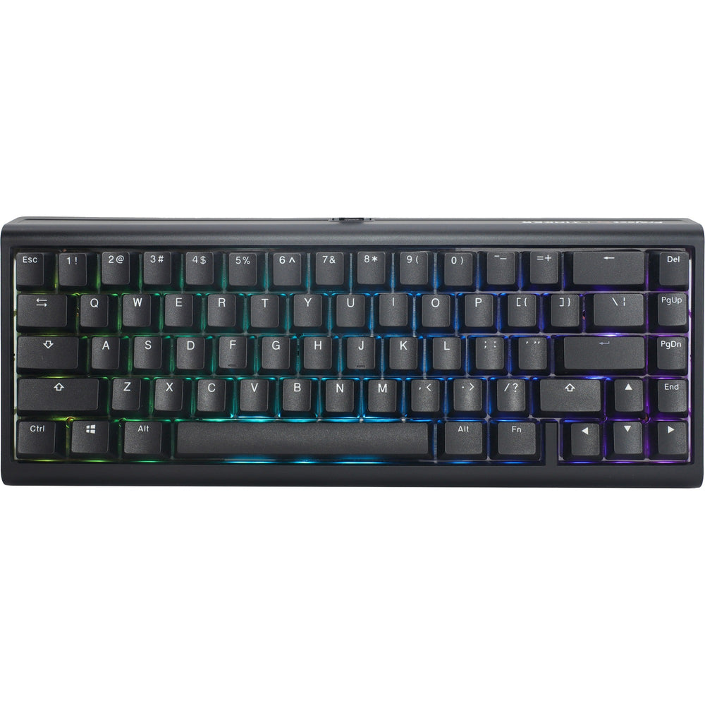 Ducky projectd tinker 65 met qmk via rgb mechanisch toetsenbord (zwart, us lay-out (qwerty), cherry mx blue, 65%, rgb leds, double-shot pbt, hot-swappable, gasket mount)