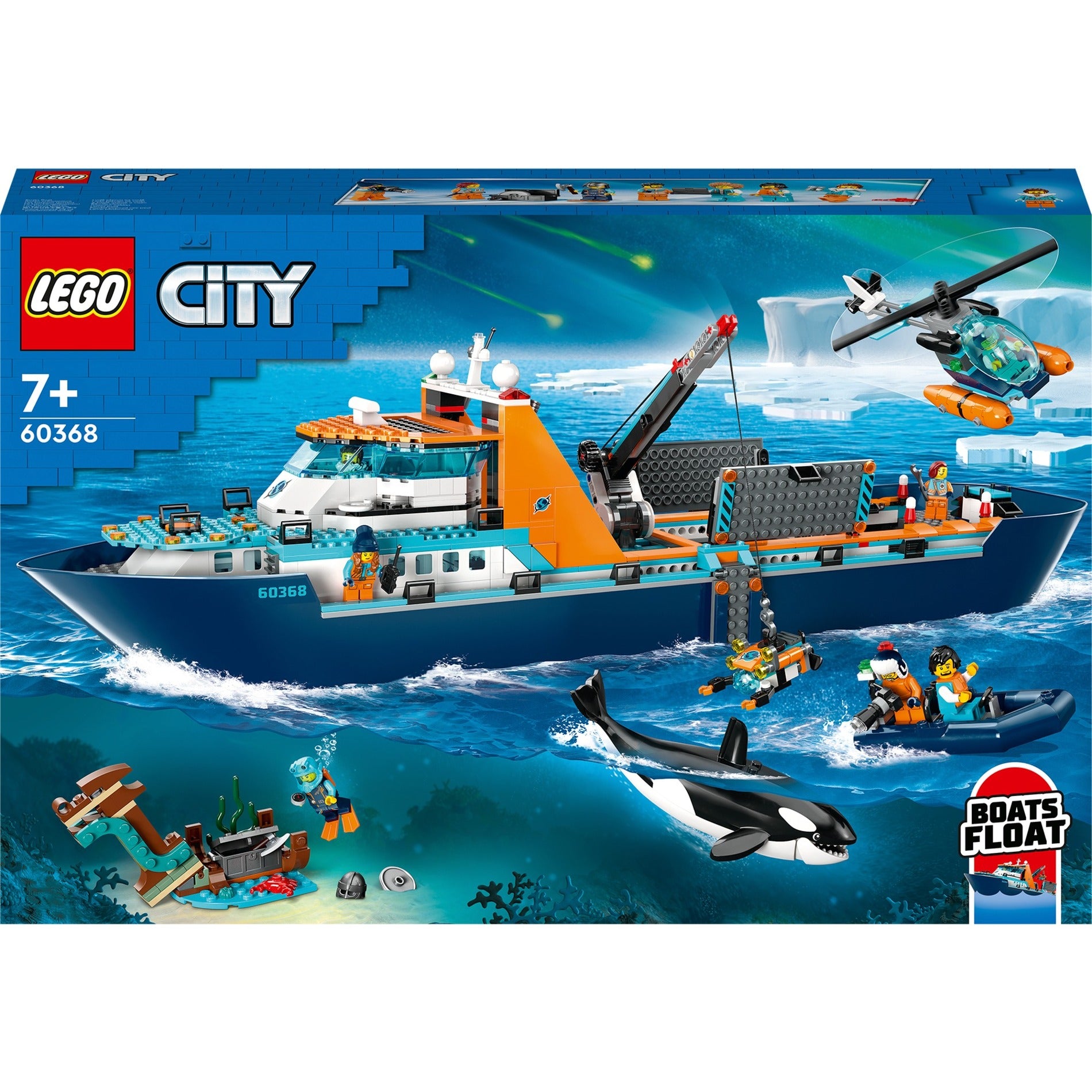 Lego city - poolonderzoeksschip constructiespeelgoed (60368)