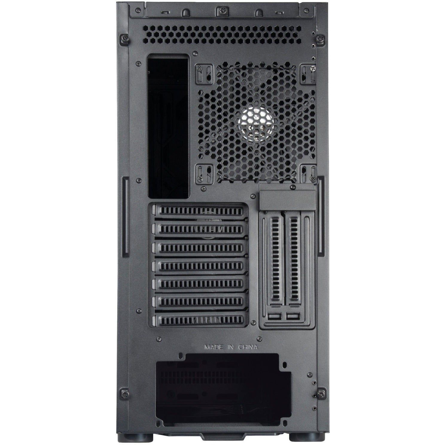 Silverstone sst-sed1-b midi tower behuizing (zwart | 2x usb-a | 1x usb-c)