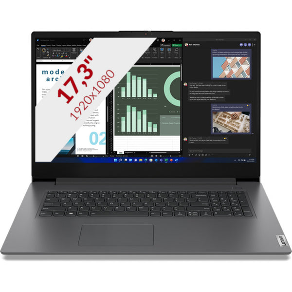 Lenovo v17 g4 (83a2004tmh) 17.3 laptop (grijs | i5-13420h | uhd graphics | 16 gb | 512 gb ssd)