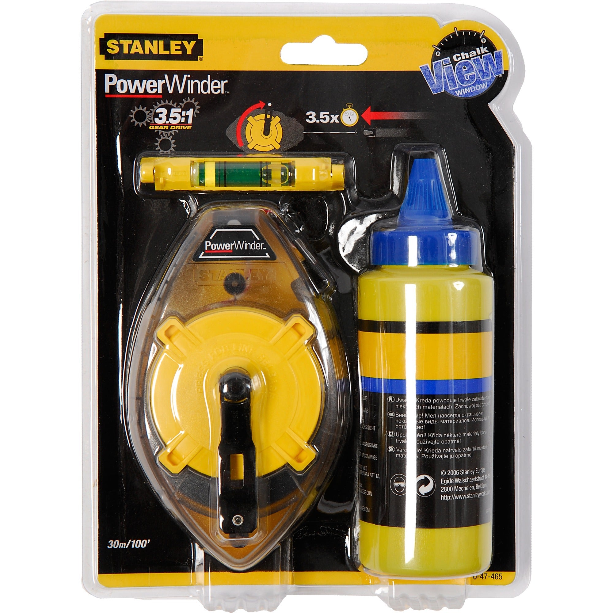 Stanley slaglijnmolenkit powerwinder 30m afstandsmeter