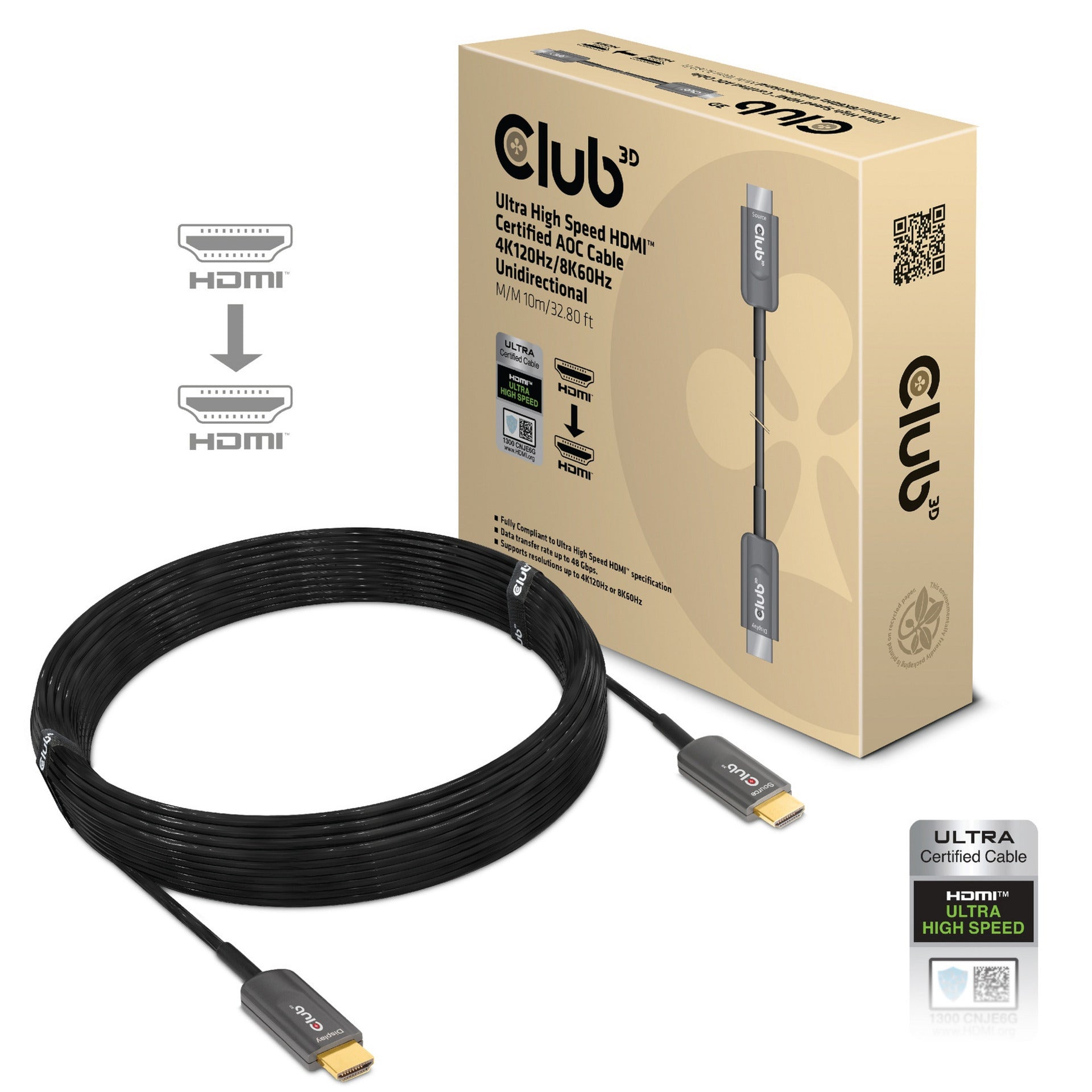 Club 3D Club 3D HDMI-gecertificeerd AOC