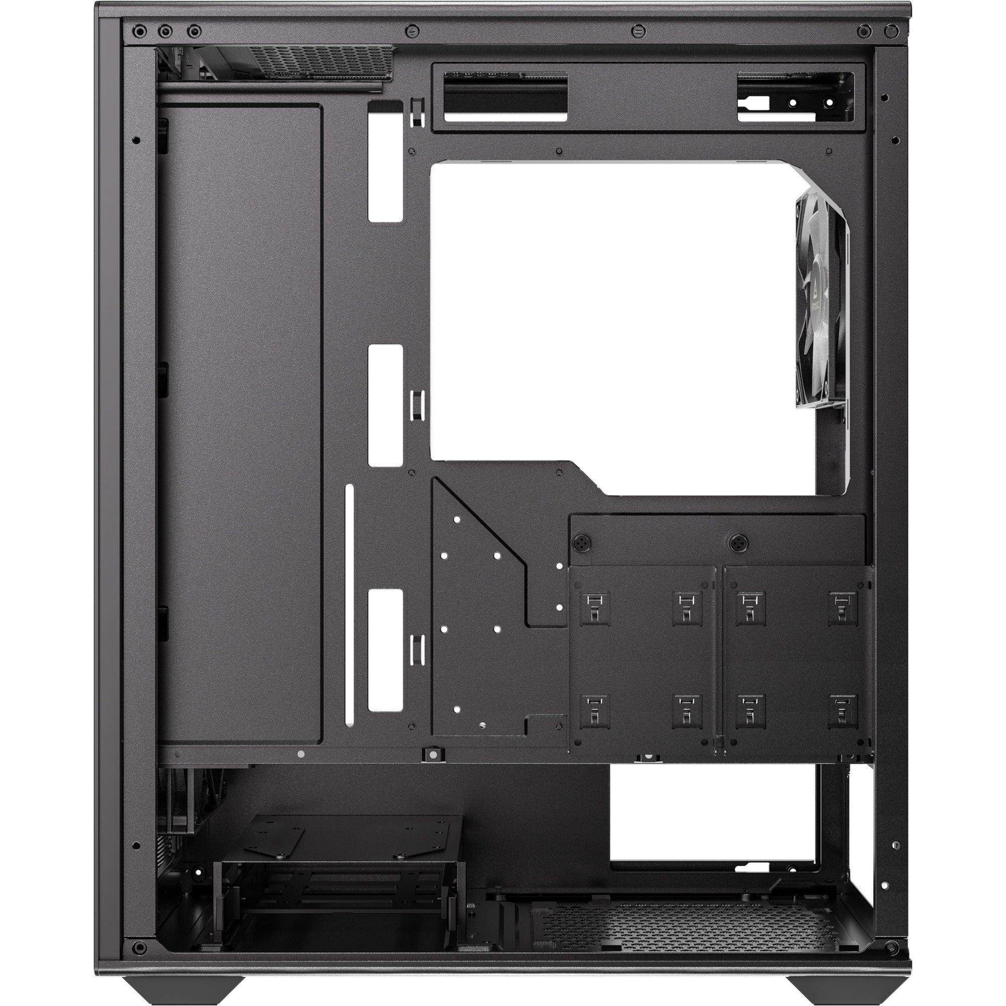 Antec ax85 argb midi tower behuizing (zwart | 2x usb-a | tempered glass)