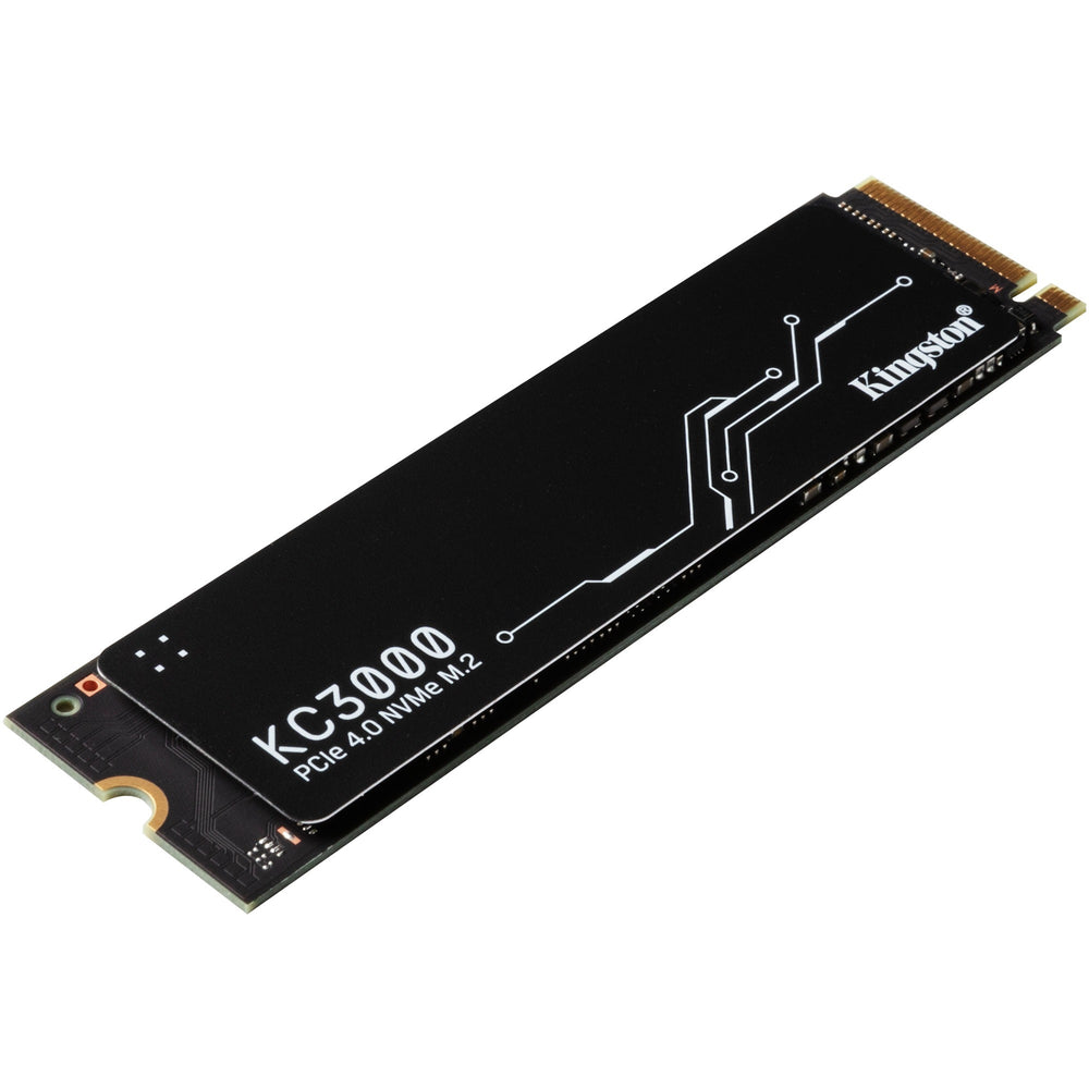 Kingston kc3000 512 gb ssd (zwart, skc3000s 512g, pcie 4.0 nvme, m.2 2280)