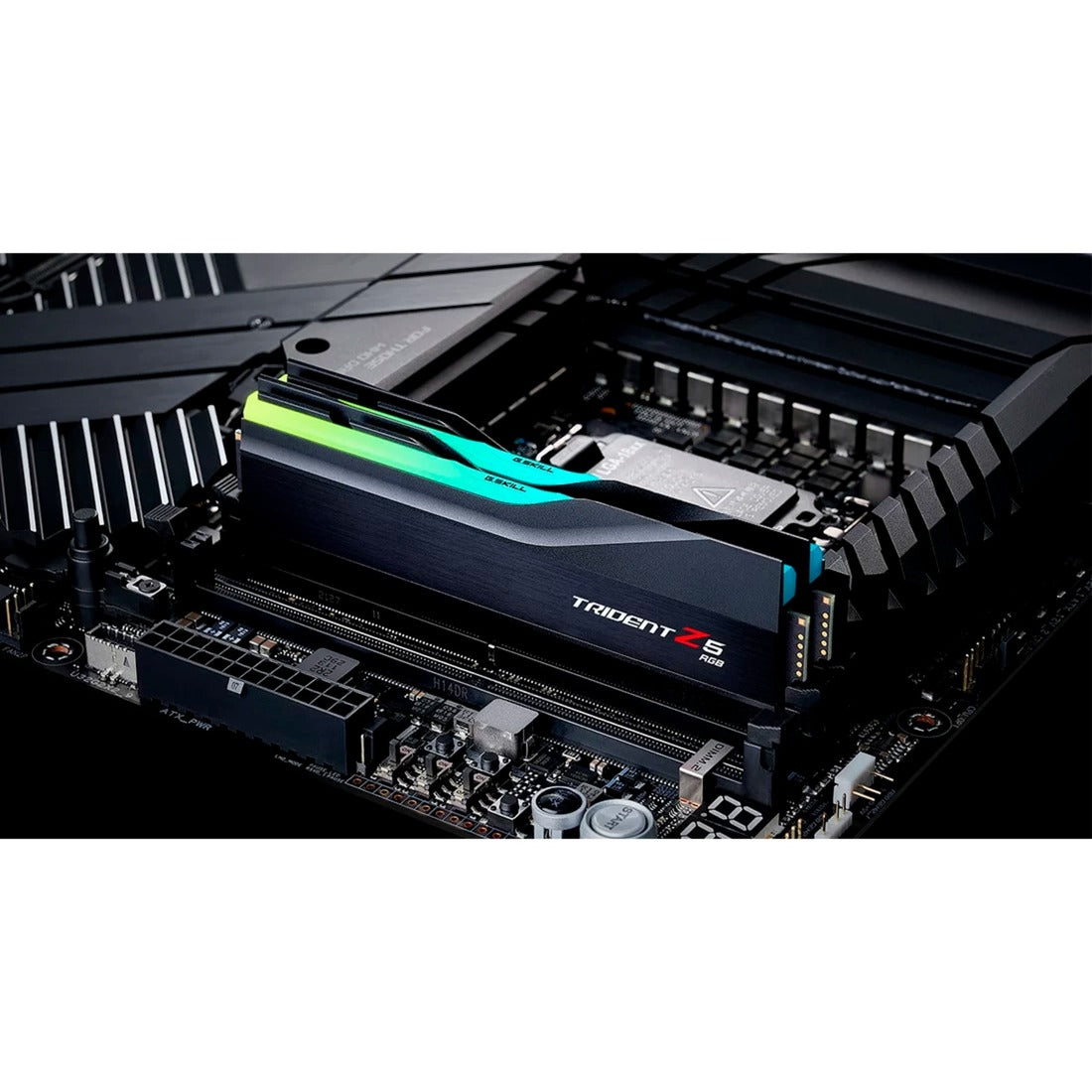 G.skill 64 gb ddr5-6000 kit werkgeheugen (zwart, f5-6000j3636f32gx2-tz5rk, trident z5 rgb, xmp)