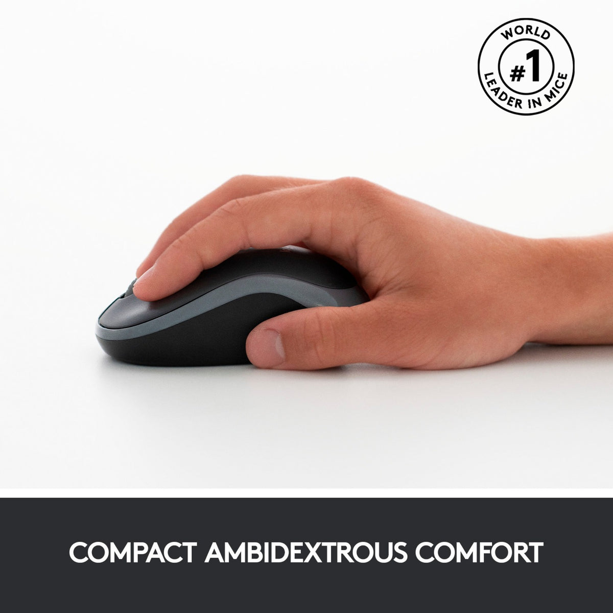 Logitech mk270 draadloze desktopset (zwart, eu lay-out (qwerty), rubberdome)