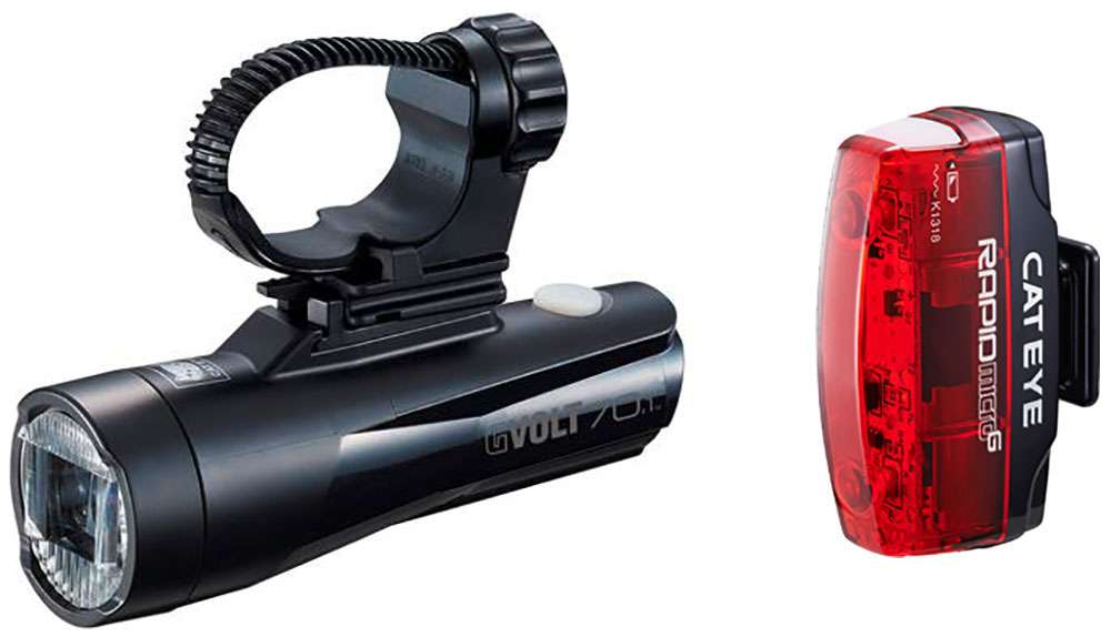 Cateye gvolt 70.1 + rapid micro g lighting kit