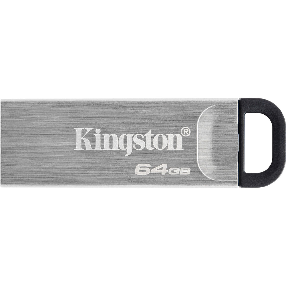 Kingston dtkn 64gb datatraveler kyson, 64 gb, usb 3.2, 200 60 mb s, zonder dop, zilver