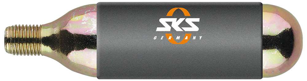 Sks germany co₂ -cartridge rubberized with thread 16g