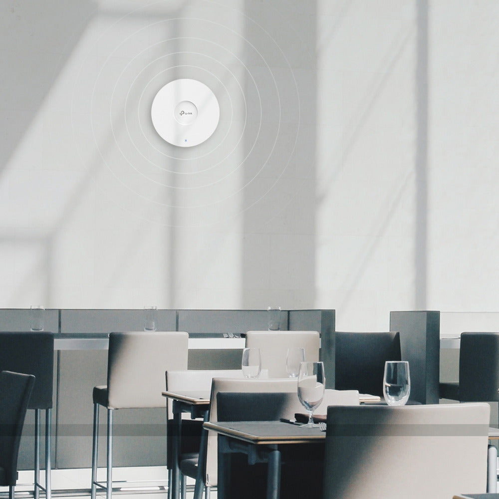 Tp-link omada eap653 ax3000 wifi 6 access point (wit, mesh, poe+, plafond- en wandmontage)
