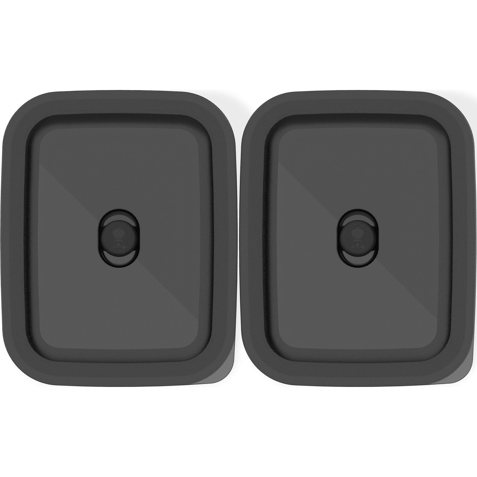 Weber works prep containers (set van 2) (roestvrij staal, 2 roestvrijstalen vershoudbakjes met deksel, 1,8 liter per bakje)