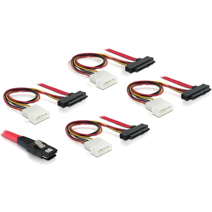 DeLOCK DeLOCK Mini SAS SFF-8087 > 4 x SAS SFF-8482 + voeding