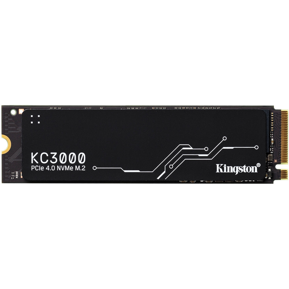 Kingston kc3000 512 gb ssd (zwart, skc3000s 512g, pcie 4.0 nvme, m.2 2280)