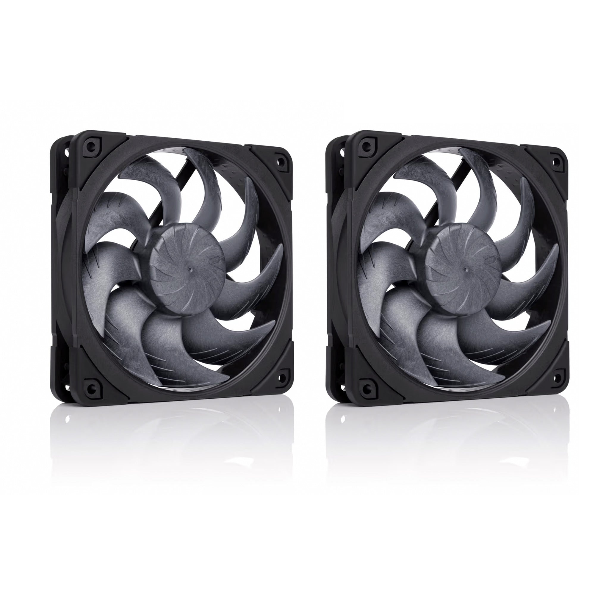 Noctua nf-a12x25 g2 pwm sx2-pp chromax.black case fans (zwart, 2 stuks, 120 x 120 x 25 mm)