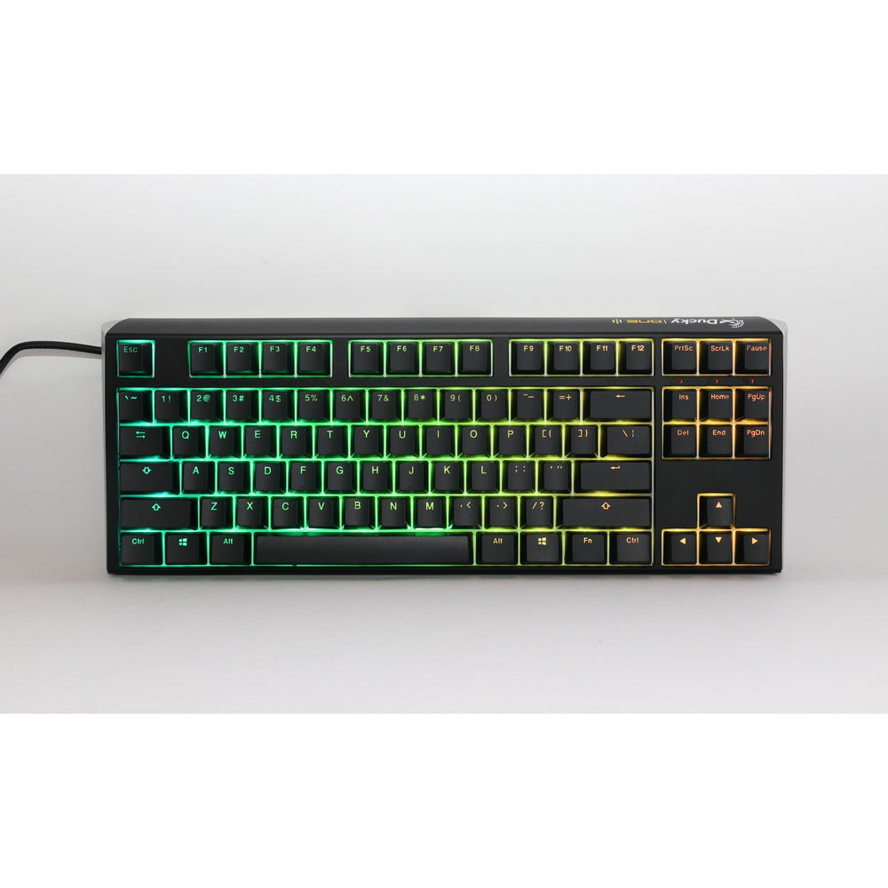 Ducky one 3 classic tkl rgb mechanisch toetsenbord (zwart, us lay-out (qwerty), cherry mx speed silver, 80% (tkl), rgb leds, double-shot pbt, hot-swappable, quack mechanics)