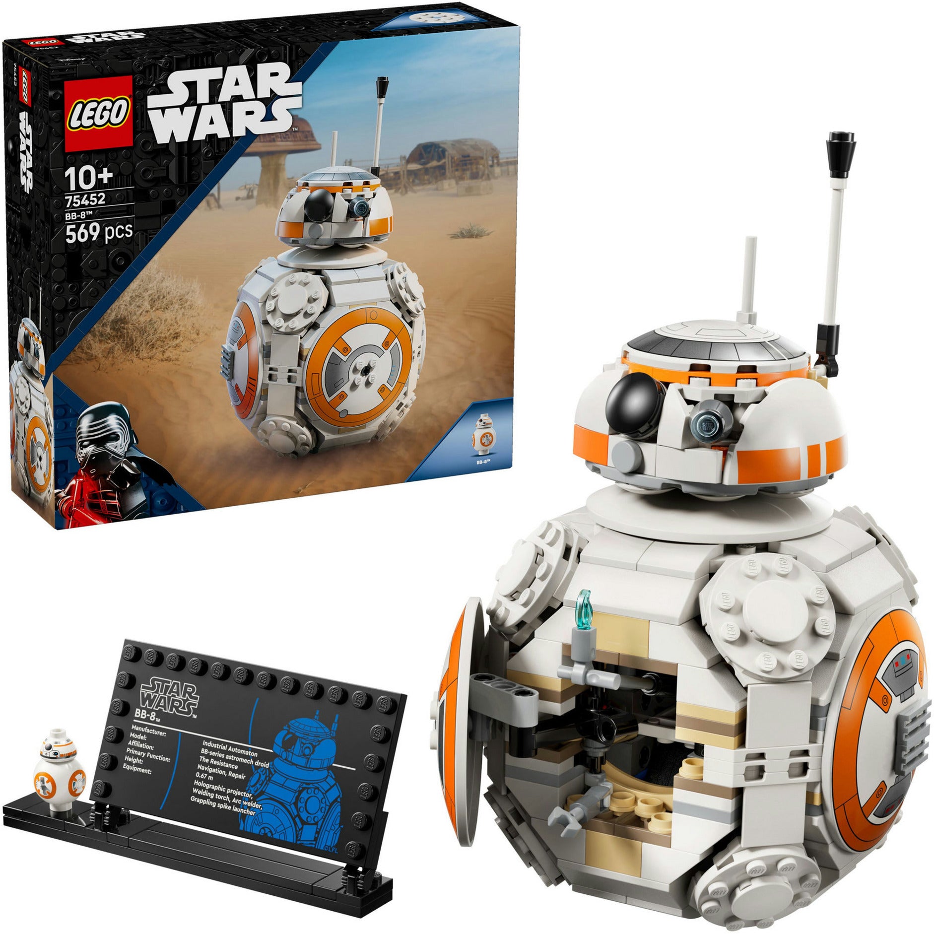 Lego star wars - bb-8 astromech droid constructiespeelgoed (75452)