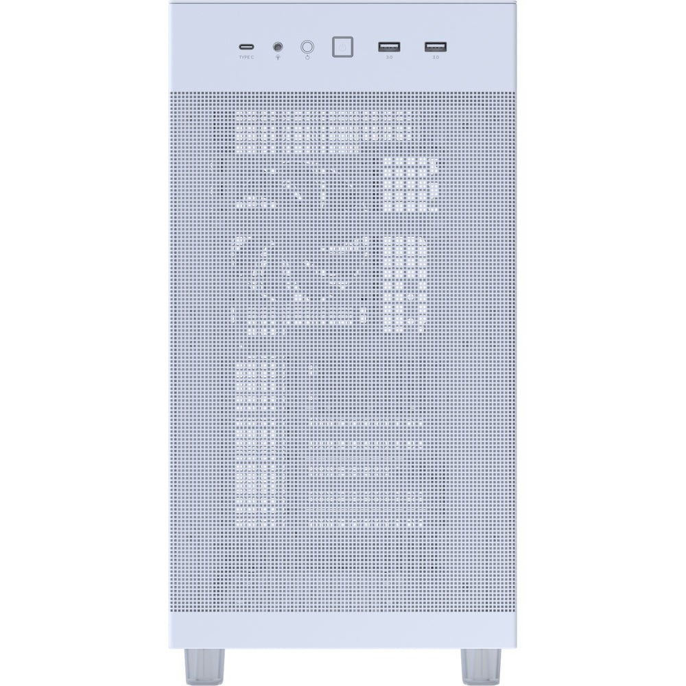 Asus prime ap303 - tempered glass panel midi tower behuizing (wit | 2x usb-a | 1x usb-c | tempered glass)