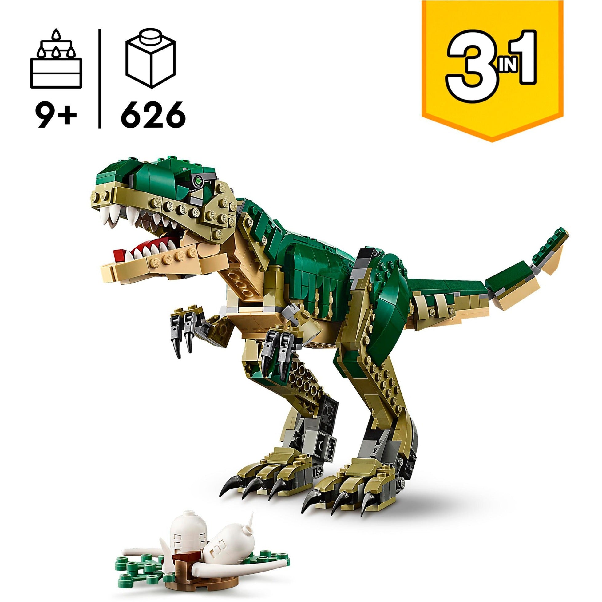 Lego creator 3-in-1 - t.rex constructiespeelgoed (31151)